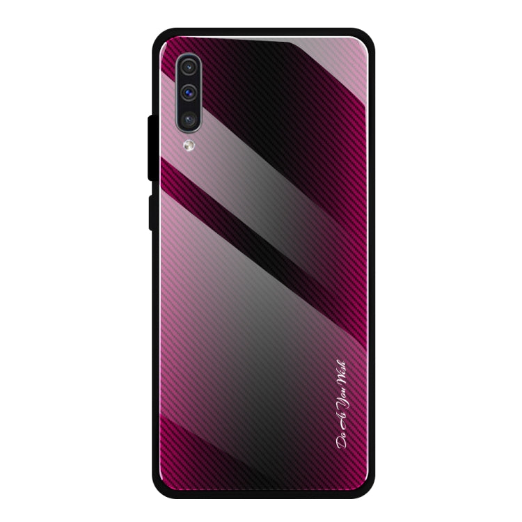 Texture Gradient Glass Protective Case, For Galaxy A20 / A30, For Galaxy A50, For Galaxy A80 / A90, For Galaxy Note 9