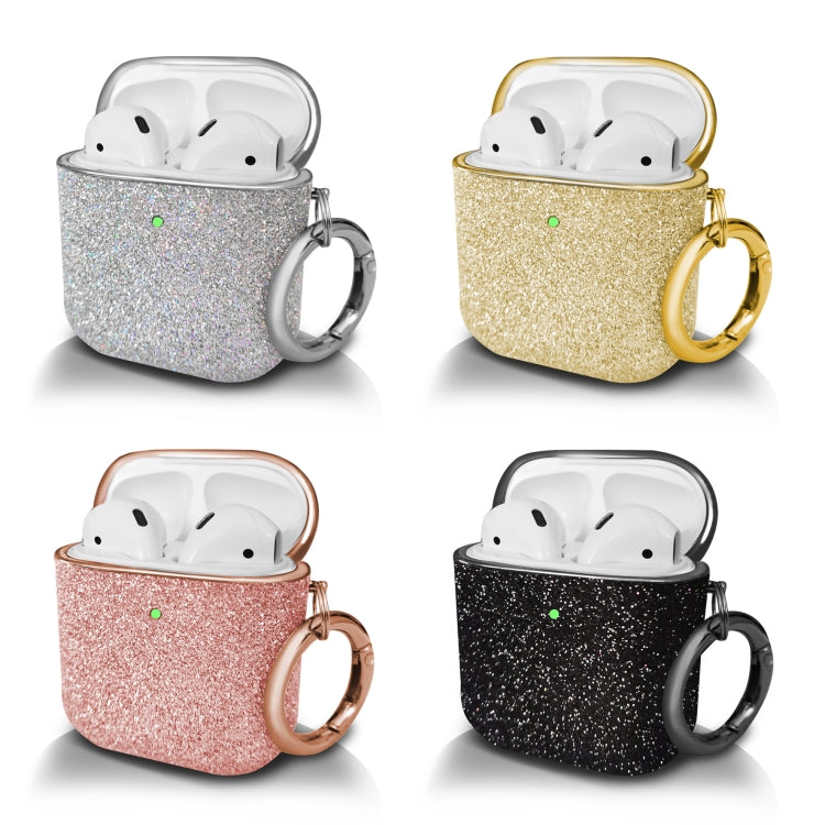 Electroplating Glitter Powder Wireless Earphone Protective Case, For AirPods 1 / 2, For AirPods Pro