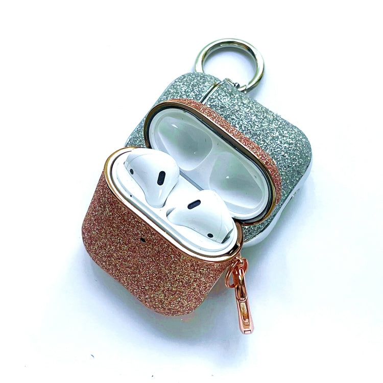 Electroplating Glitter Powder Wireless Earphone Protective Case, For AirPods 1 / 2, For AirPods Pro
