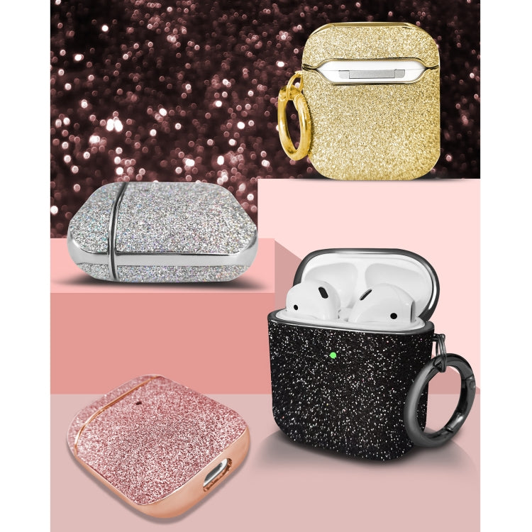 Electroplating Glitter Powder Wireless Earphone Protective Case, For AirPods 1 / 2, For AirPods Pro