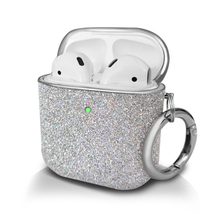 Electroplating Glitter Powder Wireless Earphone Protective Case, For AirPods 1 / 2, For AirPods Pro
