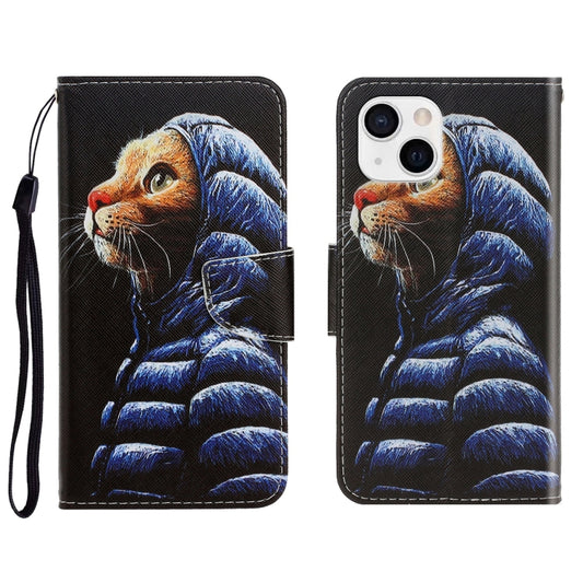 3D Colored Drawing Horizontal Flip Leather Phone Case, For iPhone 13 mini