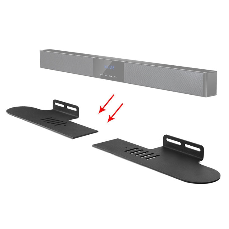Split Sound Bar Wall-mount Bracket, For Philips CN-HTL2000 / 93 & HTL1500, For Amoi L2 / L3 / L5 / L7 / L8 / L9, For Harman/Kardon Citation Bar, For Ohayo H6 / H8, For Amoi U2 / U5 / U6 / U7, For Garinemax Speaker, For Sansui DV-91A / DV-92A...