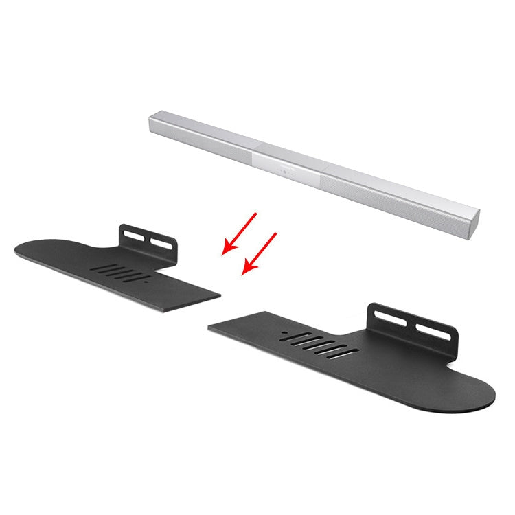 Split Sound Bar Wall-mount Bracket, For Philips CN-HTL2000 / 93 & HTL1500, For Amoi L2 / L3 / L5 / L7 / L8 / L9, For Harman/Kardon Citation Bar, For Ohayo H6 / H8, For Amoi U2 / U5 / U6 / U7, For Garinemax Speaker, For Sansui DV-91A / DV-92A...