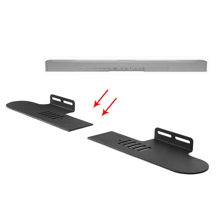 Split Sound Bar Wall-mount Bracket, For Philips CN-HTL2000 / 93 & HTL1500, For Amoi L2 / L3 / L5 / L7 / L8 / L9, For Harman/Kardon Citation Bar, For Ohayo H6 / H8, For Amoi U2 / U5 / U6 / U7, For Garinemax Speaker, For Sansui DV-91A / DV-92A...