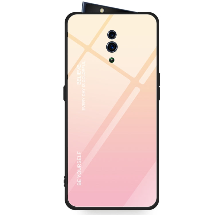 Gradient Color Glass Case, For OPPO Find X, For OPPO K1 / R15X, For OPPO R17