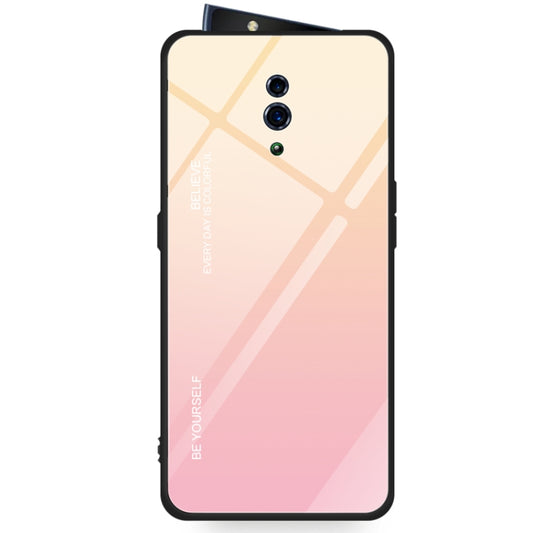 Gradient Color Glass Case, For OPPO Find X, For OPPO K1 / R15X, For OPPO R17