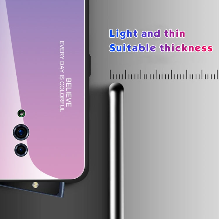 Gradient Color Glass Case, For OPPO Find X, For OPPO K1 / R15X, For OPPO R17