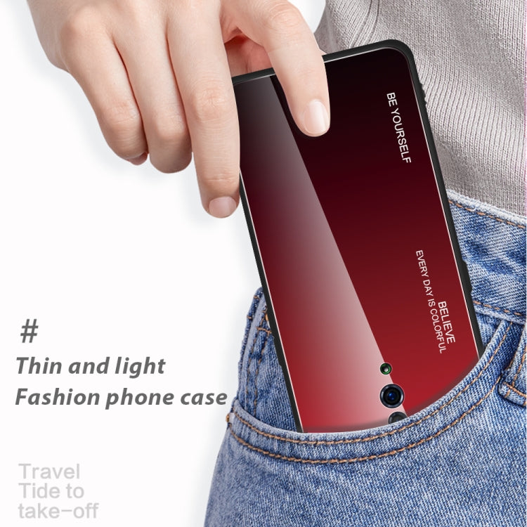 Gradient Color Glass Case, For OPPO Find X, For OPPO K1 / R15X, For OPPO R17