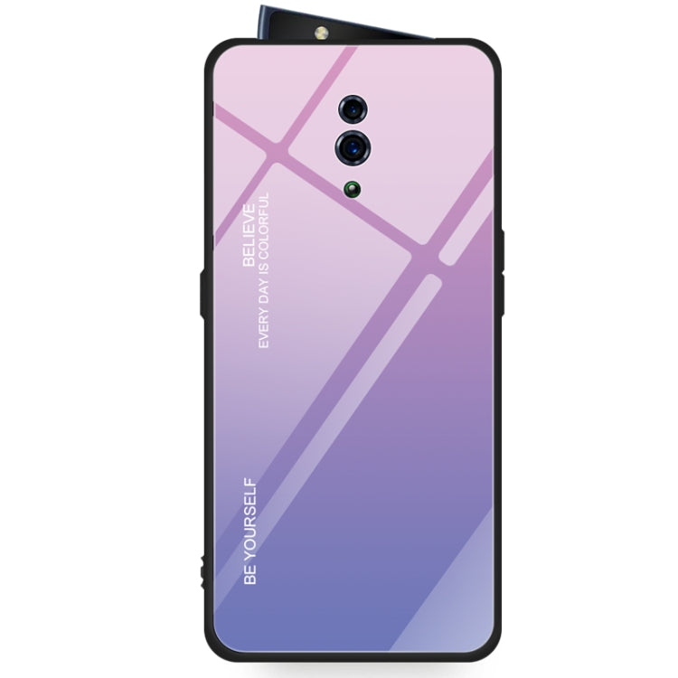 Gradient Color Glass Case, For OPPO Find X, For OPPO K1 / R15X, For OPPO R17