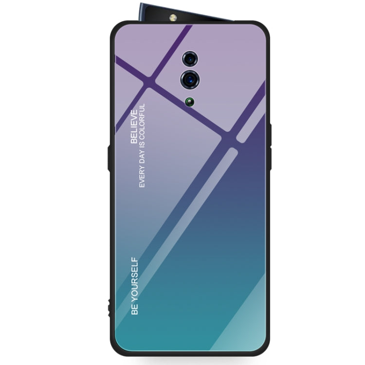 Gradient Color Glass Case, For OPPO Find X, For OPPO K1 / R15X, For OPPO R17