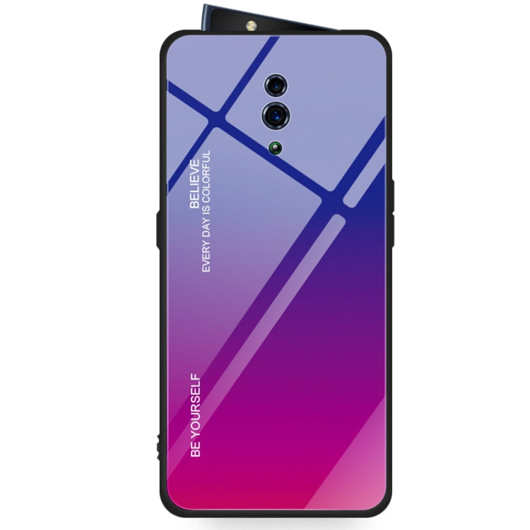 Gradient Color Glass Case, For OPPO Find X, For OPPO K1 / R15X, For OPPO R17