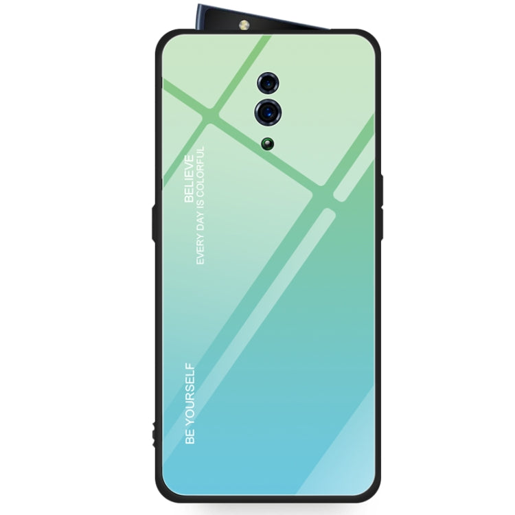 Gradient Color Glass Case, For OPPO Find X, For OPPO K1 / R15X, For OPPO R17