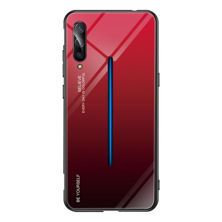 Gradient Color Glass Case, For OPPO Find X, For OPPO K1 / R15X, For OPPO R17