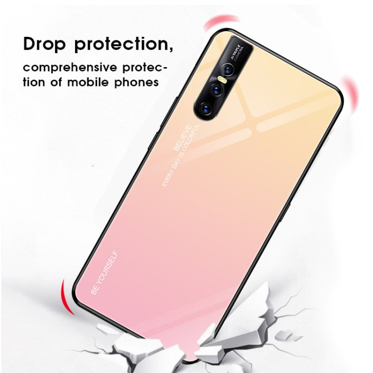 Gradient Color Glass Case, For OPPO Reno, For Galaxy S8, For Vivo IQOO