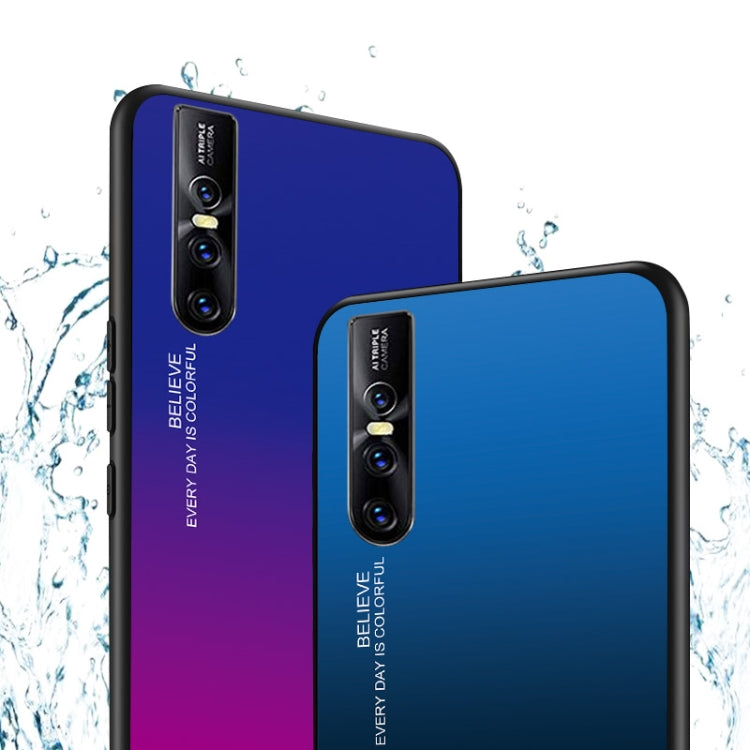Gradient Color Glass Case, For OPPO Reno, For Galaxy S8, For Vivo IQOO