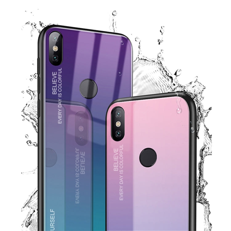 Gradient Color Glass Case, For VIVO V15 Pro, For VIVO X27, For Xiaomi Mi CC9