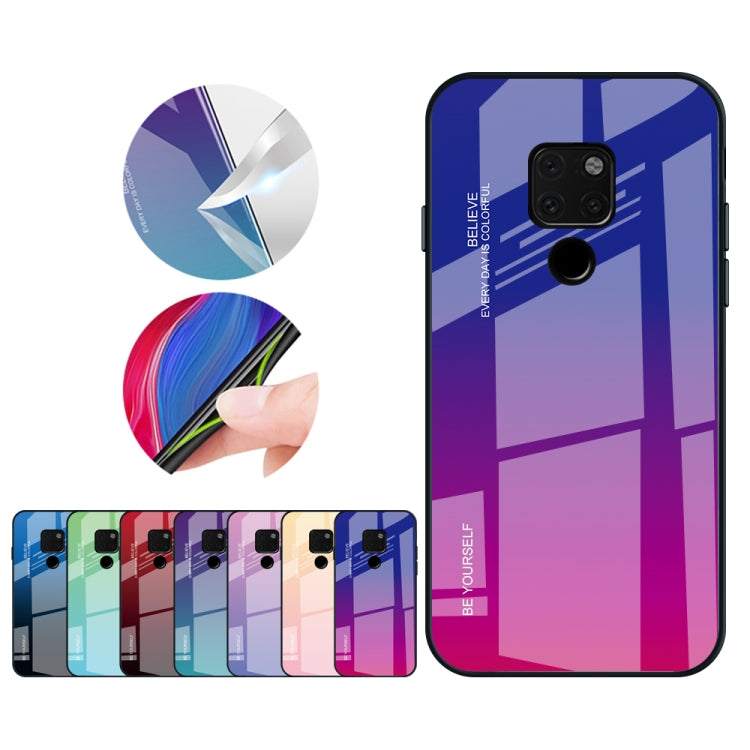 Gradient Color Glass Case, For Huawei Enjoy 9s, For Xiaomi Redmi K20, For Xiaomi Redmi Note 5 Pro