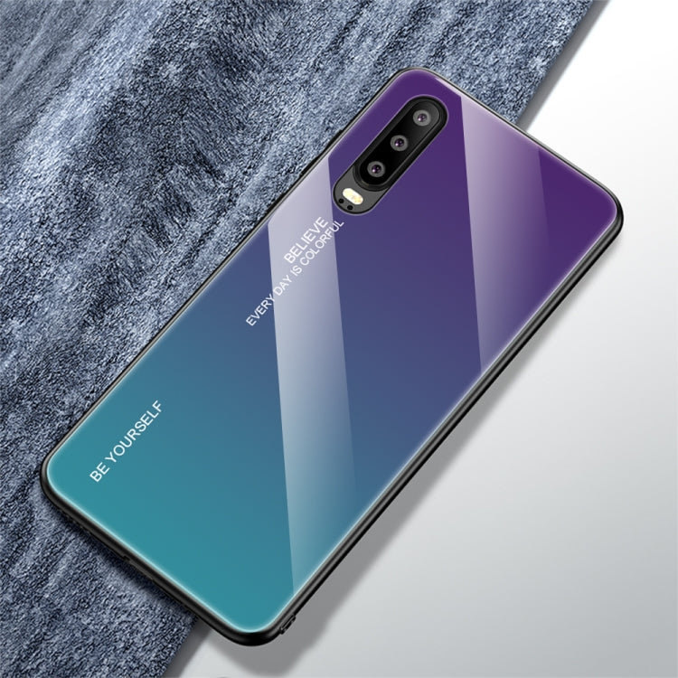 Gradient Color Glass Case, For Huawei Enjoy 9s, For Xiaomi Redmi K20, For Xiaomi Redmi Note 5 Pro