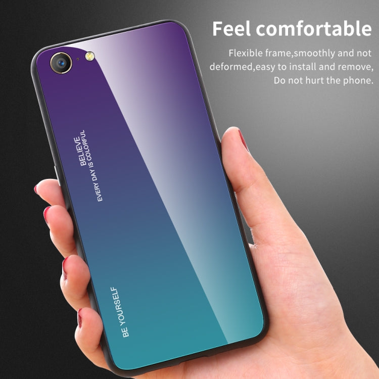 Gradient Color Glass Case, For Huawei P30 Lite, For Huawei P30, For Huawei Y5 (2019)