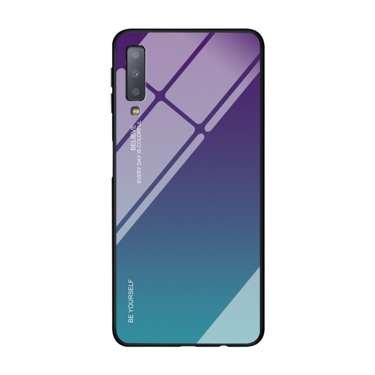 Gradient Color Glass Case, For Huawei P30 Lite, For Huawei P30, For Huawei Y5 (2019)