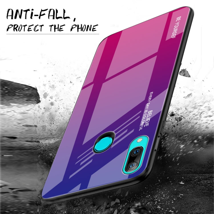 Gradient Color Glass Case, For OPPO F11 / A9, For OPPO A57 / A39, For OPPO Reno Z