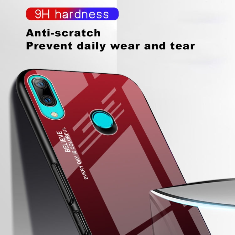 Gradient Color Glass Case, For OPPO F11 / A9, For OPPO A57 / A39, For OPPO Reno Z