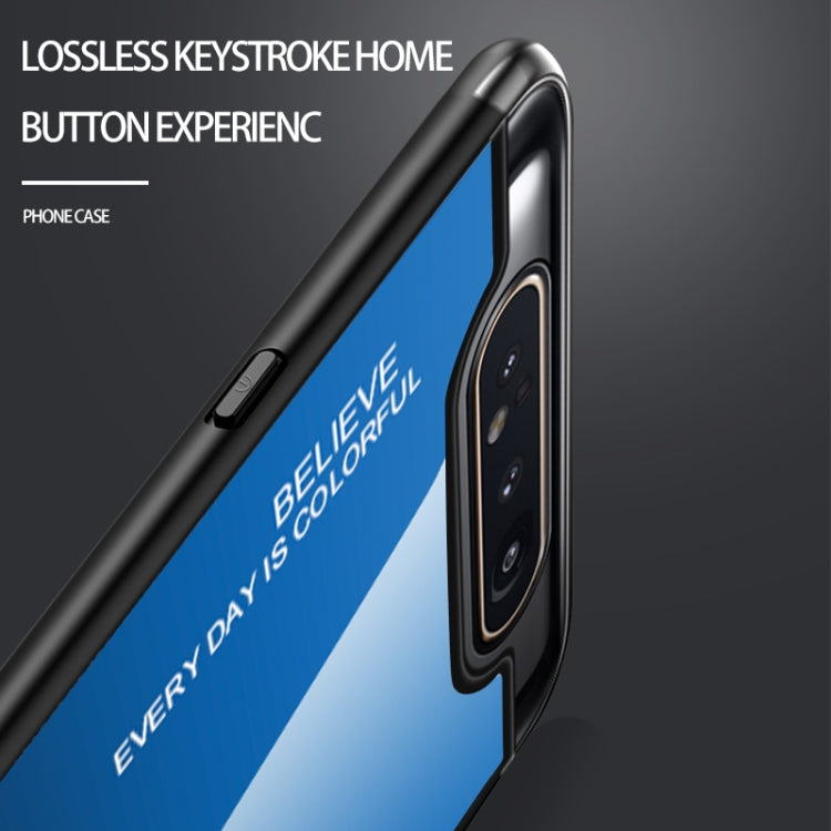 Gradient Color Glass Case, For Galaxy A7 (2018), For Xiaomi Mi Max 3, For Xiaomi Redmi 7A
