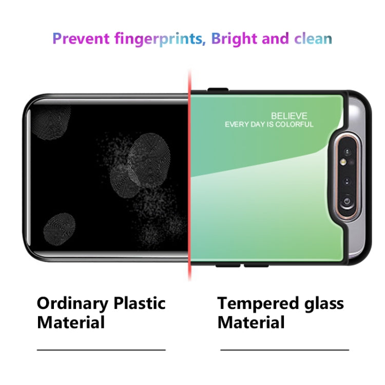 Gradient Color Glass Case, For Galaxy A7 (2018), For Xiaomi Mi Max 3, For Xiaomi Redmi 7A