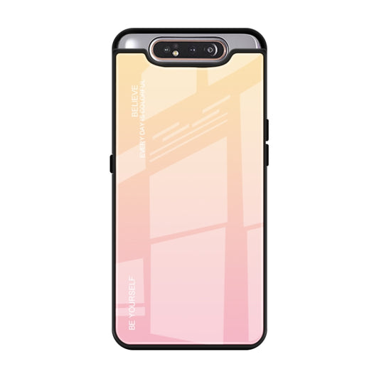 Gradient Color Glass Case, For Galaxy A7 (2018), For Xiaomi Mi Max 3, For Xiaomi Redmi 7A