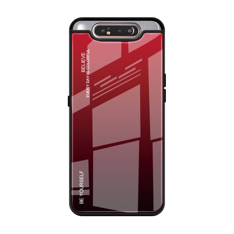 Gradient Color Glass Case, For Galaxy A7 (2018), For Xiaomi Mi Max 3, For Xiaomi Redmi 7A