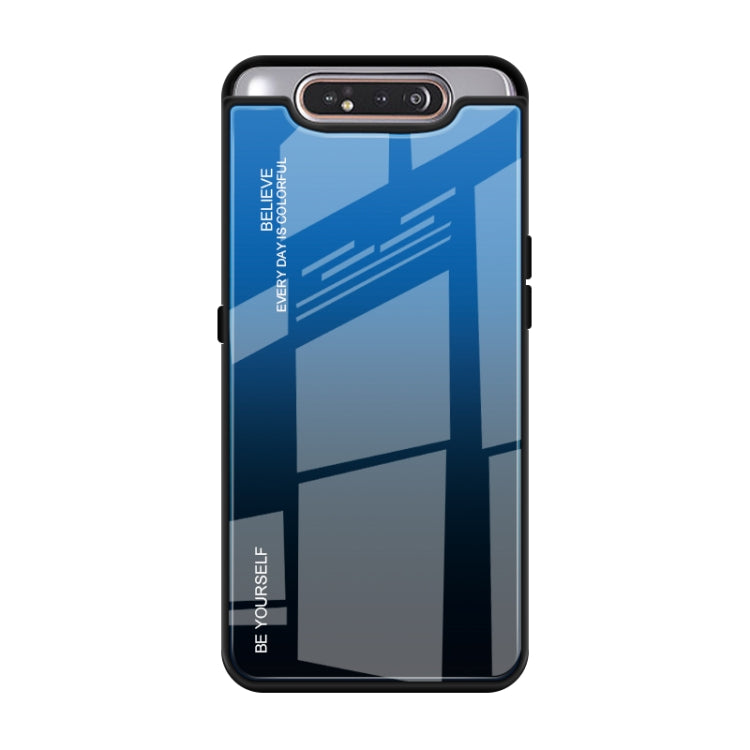 Gradient Color Glass Case, For Galaxy A7 (2018), For Xiaomi Mi Max 3, For Xiaomi Redmi 7A