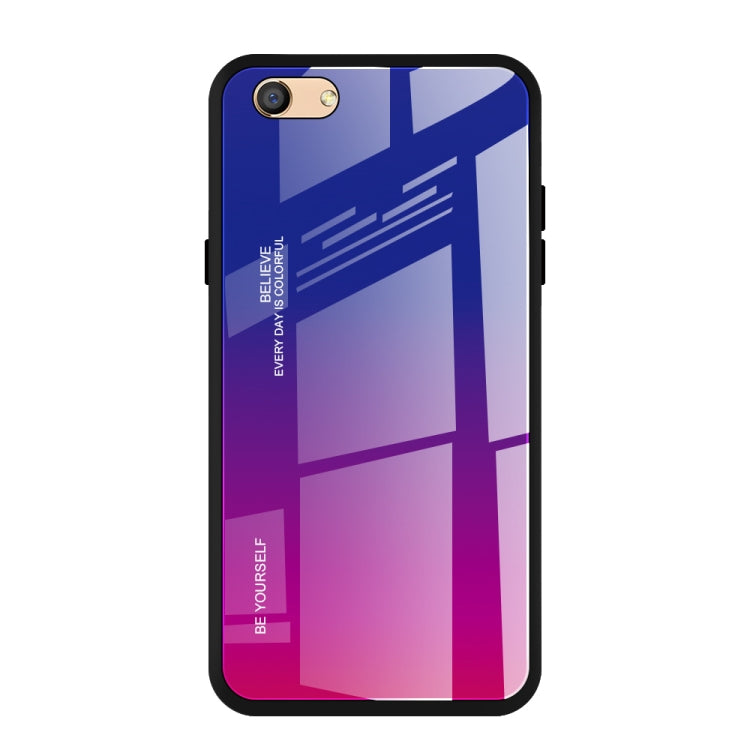 Gradient Color Glass Case, For Galaxy A7 (2018), For Xiaomi Mi Max 3, For Xiaomi Redmi 7A