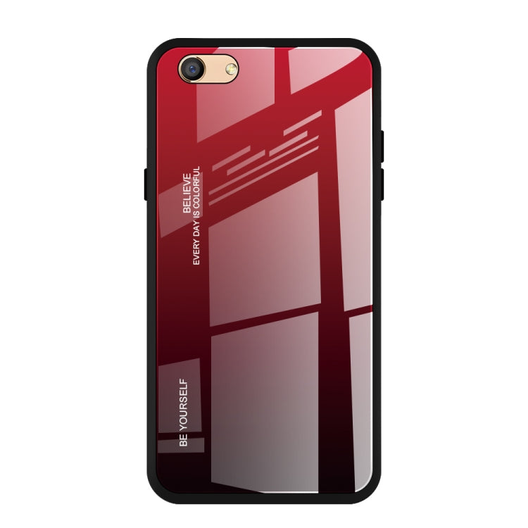 Gradient Color Glass Case, For Galaxy A7 (2018), For Xiaomi Mi Max 3, For Xiaomi Redmi 7A
