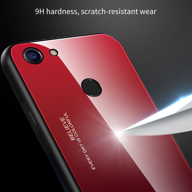 Gradient Color Glass Case, For Galaxy A10s, For Galaxy A80, For OnePlus 7