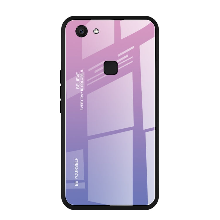 Gradient Color Glass Case, For OPPO A9 (2020), For OPPO F3, For OPPO F5