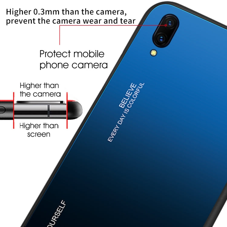 Gradient Color Glass Case, For OPPO A9 (2020), For OPPO F3, For OPPO F5