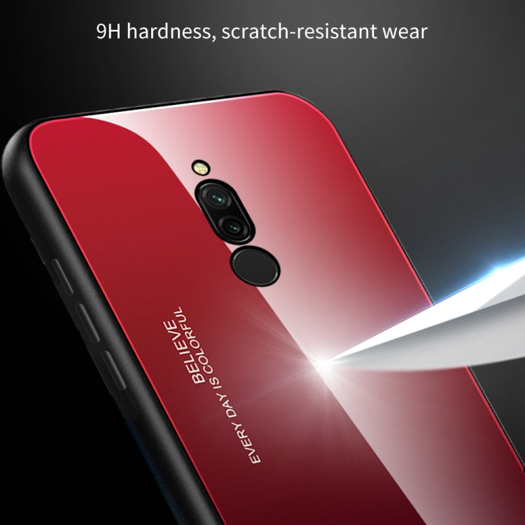 Gradient Color Glass Case, For Vivo V7, For Vivo V11, For Vivo X23
