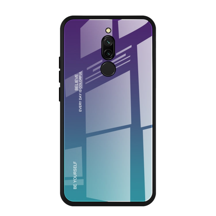 Gradient Color Glass Case, For Vivo V7, For Vivo V11, For Vivo X23