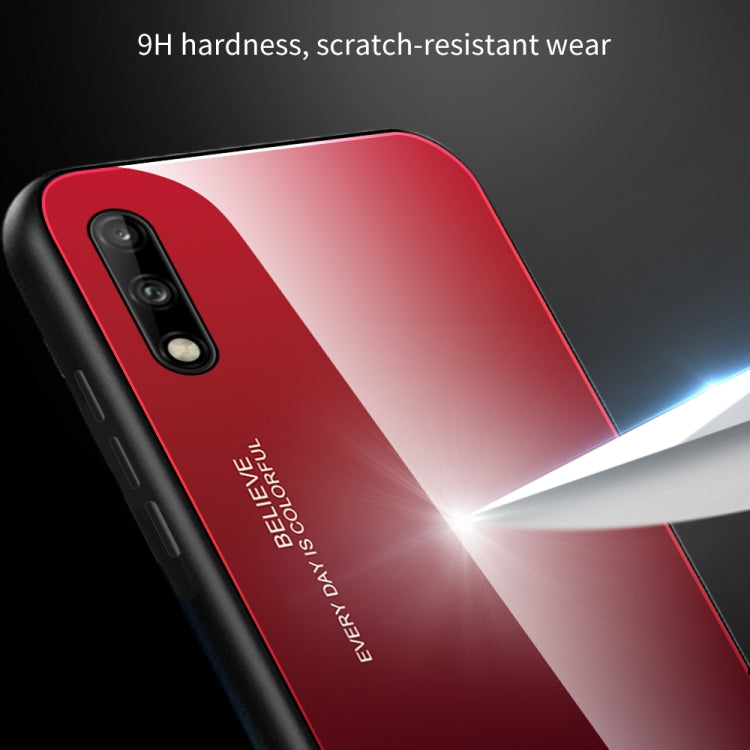 Gradient Color Glass Case, For Vivo Y17, For Vivo Y83, For Xiaomi Redmi 8