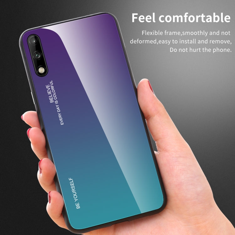 Gradient Color Glass Case, For Vivo Y17, For Vivo Y83, For Xiaomi Redmi 8