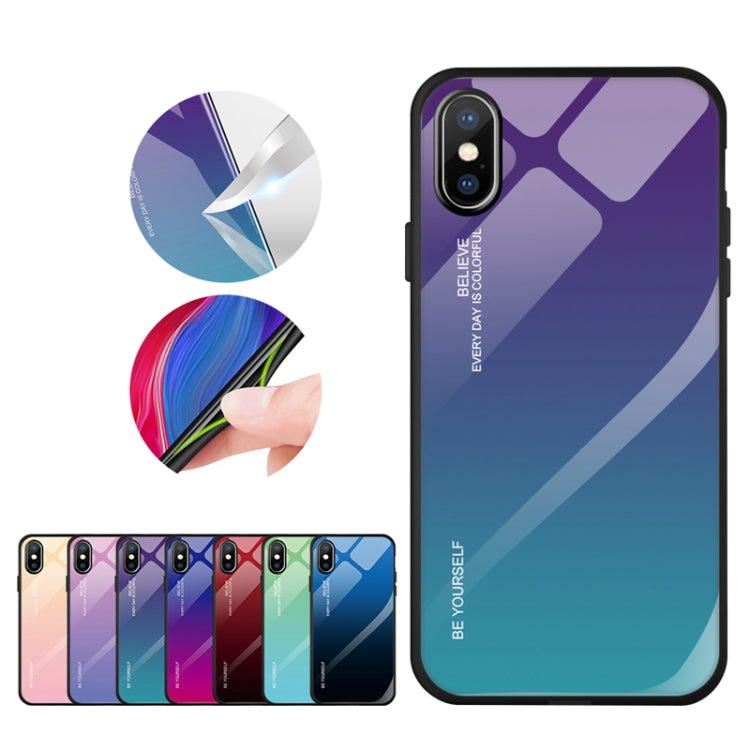 Gradient Color Glass Case, For Galaxy A90 5G, For Xiaomi Mi CC9 Pro, For Galaxy S10 5G