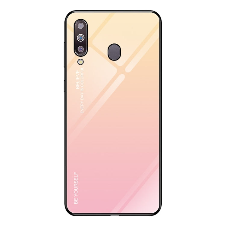 Gradient Color Glass Case, For Galaxy A30, For Galaxy A50, For Galaxy A60