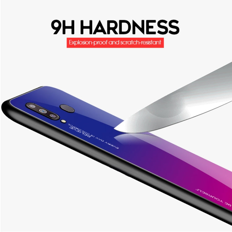 Gradient Color Glass Case, For Galaxy A30, For Galaxy A50, For Galaxy A60