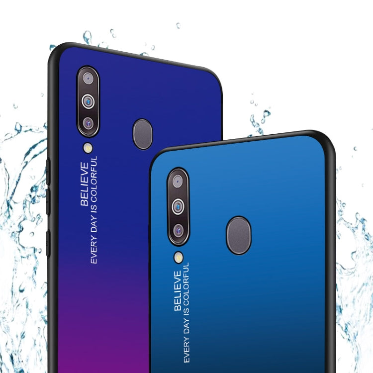 Gradient Color Glass Case, For Galaxy A30, For Galaxy A50, For Galaxy A60
