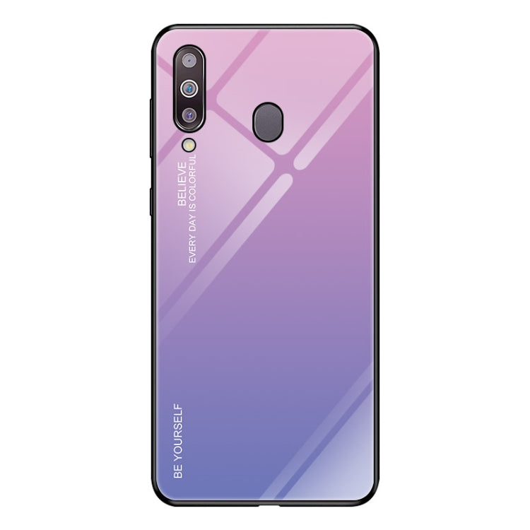 Gradient Color Glass Case, For Galaxy A30, For Galaxy A50, For Galaxy A60