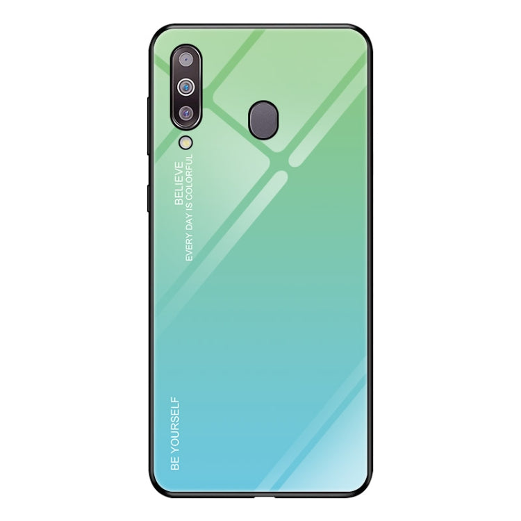 Gradient Color Glass Case, For Galaxy A30, For Galaxy A50, For Galaxy A60