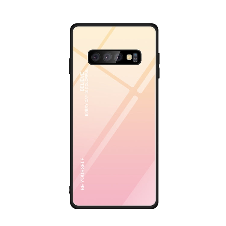 Gradient Color Glass Case, For Galaxy A70, For Galaxy M10, For Galaxy M30