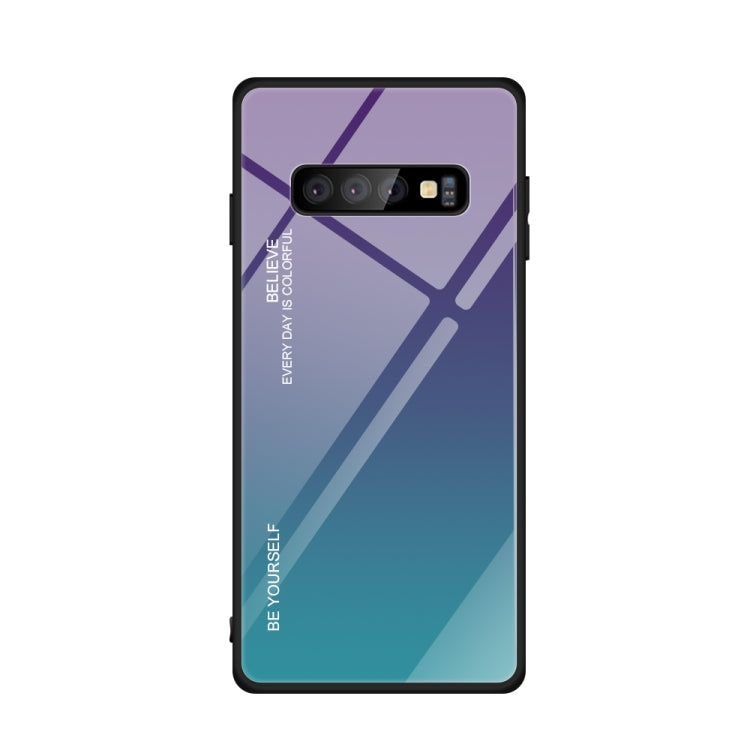 Gradient Color Glass Case, For Galaxy A70, For Galaxy M10, For Galaxy M30