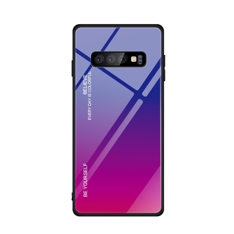 Gradient Color Glass Case, For Galaxy A70, For Galaxy M10, For Galaxy M30